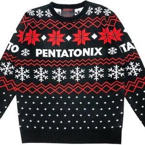 New Pentatonix Unisex Knit Holiday Black Sweater – Size S